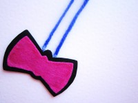Bowtie Necklace (Pink)